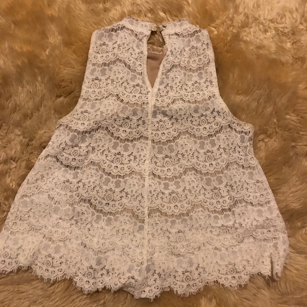 Lacey blouse, perfect for under a blazer!